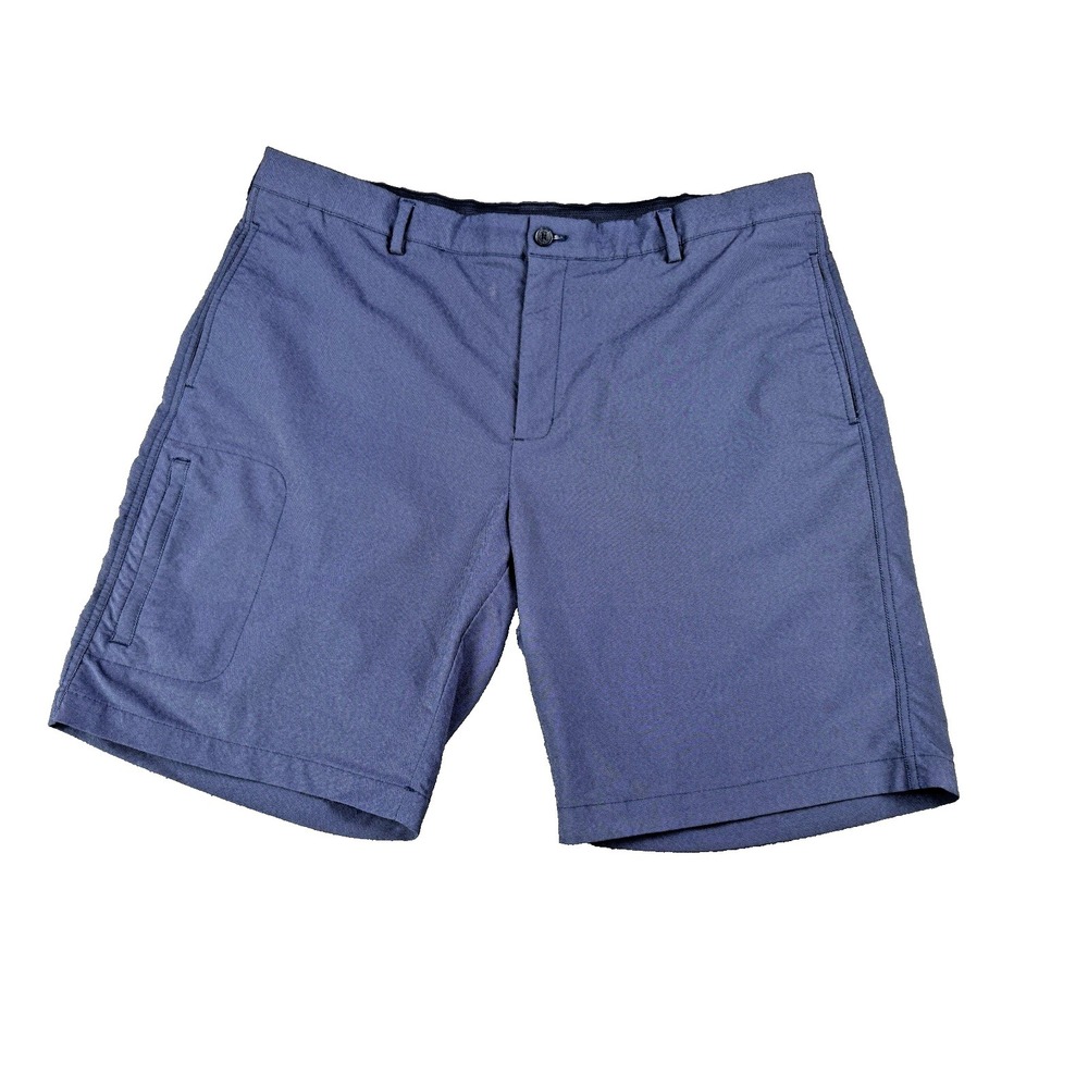 Greg Norman Performance Stretch Navy ML75 flat-front golf short Size 40